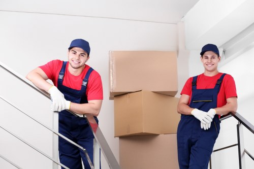 Removal team planning a flat move in Finsbury Park