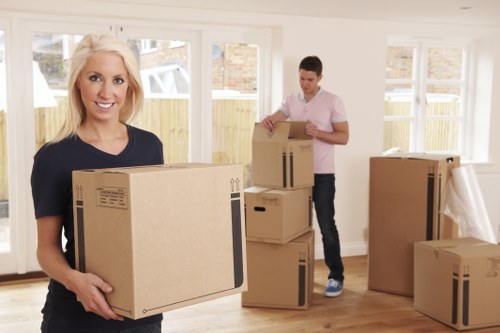 Same day removals team loading furniture in Finsbury Park