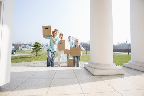 Local removals team handling a student move near Finsbury Park