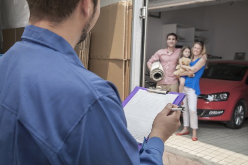Commercial moving team planning an office relocation in Finsbury Park