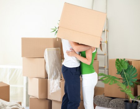 Packed boxes and moving supplies ready for a Finsbury Park relocation
