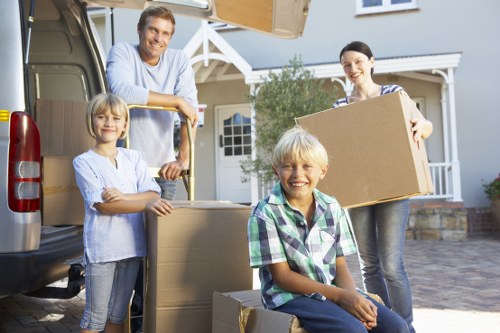 Local movers handling a flat move near Finsbury Park station