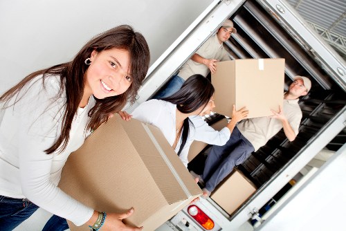 Moving boxes and furniture from a shared student flat