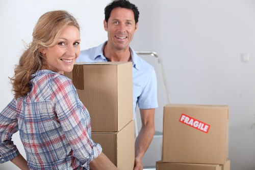 Careful wrapping of fragile belongings for a North London relocation